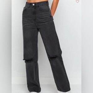 Beginning Boutique Charcoal Denim Pants